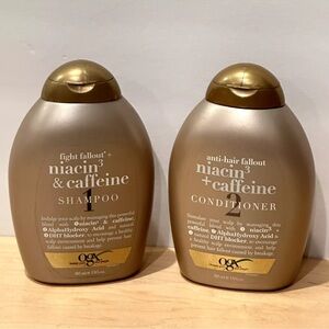 OGX Fight Fallout Niacin & Caffeine Shampoo & Conditioner 13 oz Discontinued NEW